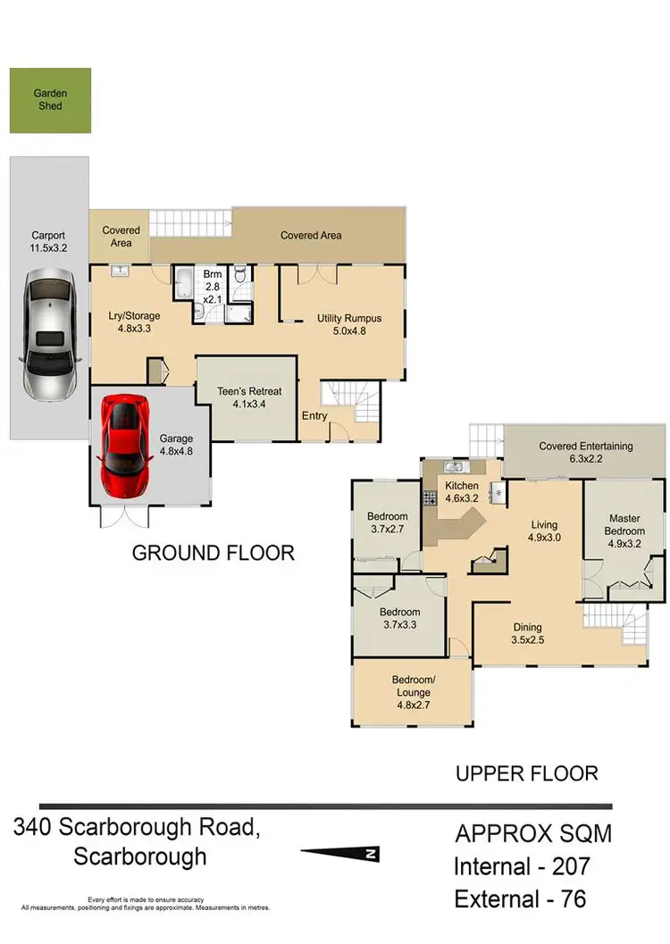 Floorplan of Homely house listing, 340 Scarborough Road, Scarborough QLD 4020