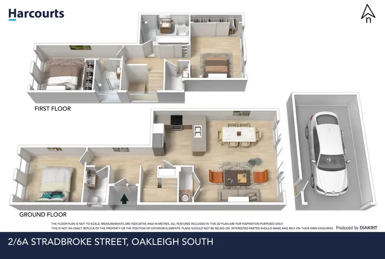 Floorplan of Homely townhouse listing, 2/6A Stradbroke Street, Oakleigh South VIC 3167