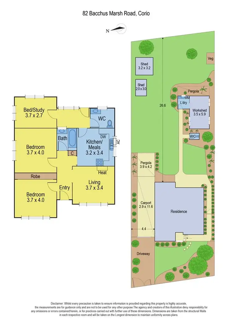 Floorplan of Homely house listing, 82 Bacchus Marsh Road, Corio VIC 3214