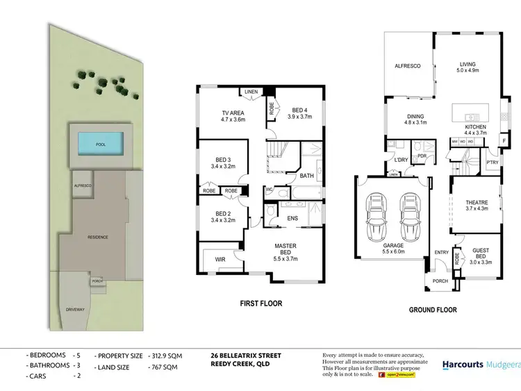 Floorplan of Homely house listing, 26 Bellatrix Street, Reedy Creek QLD 4227