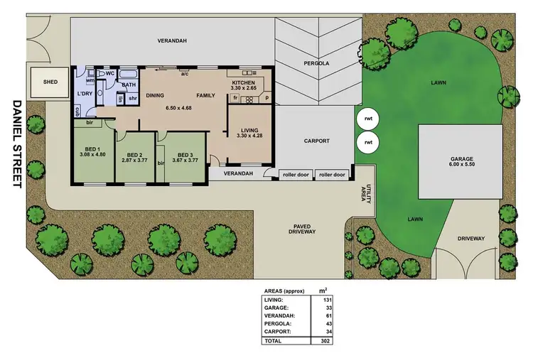 Floorplan of Homely house listing, 68 Carbenet Drive, Hackham SA 5163