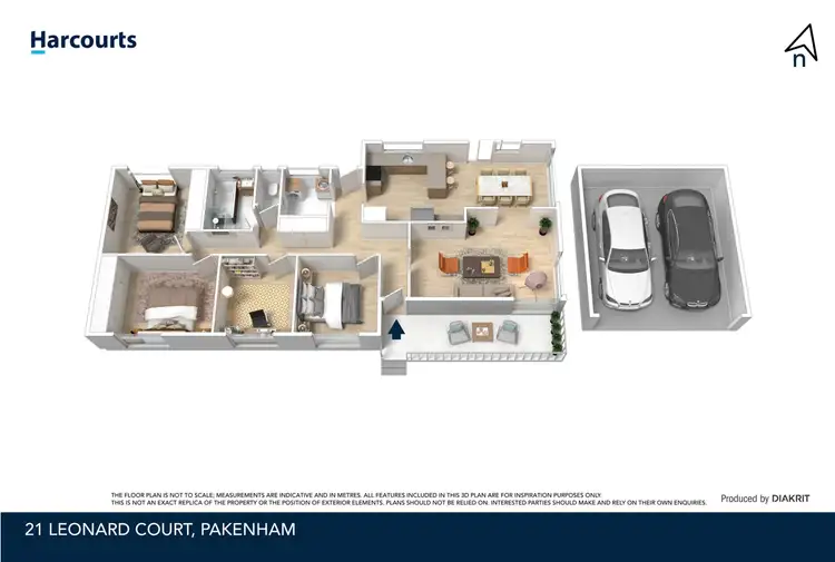 Floorplan of Homely house listing, 21 Leonard Court, Pakenham VIC 3810