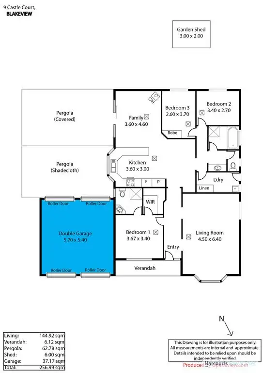 Floorplan of Homely house listing, 9 Castle Court, Blakeview SA 5114