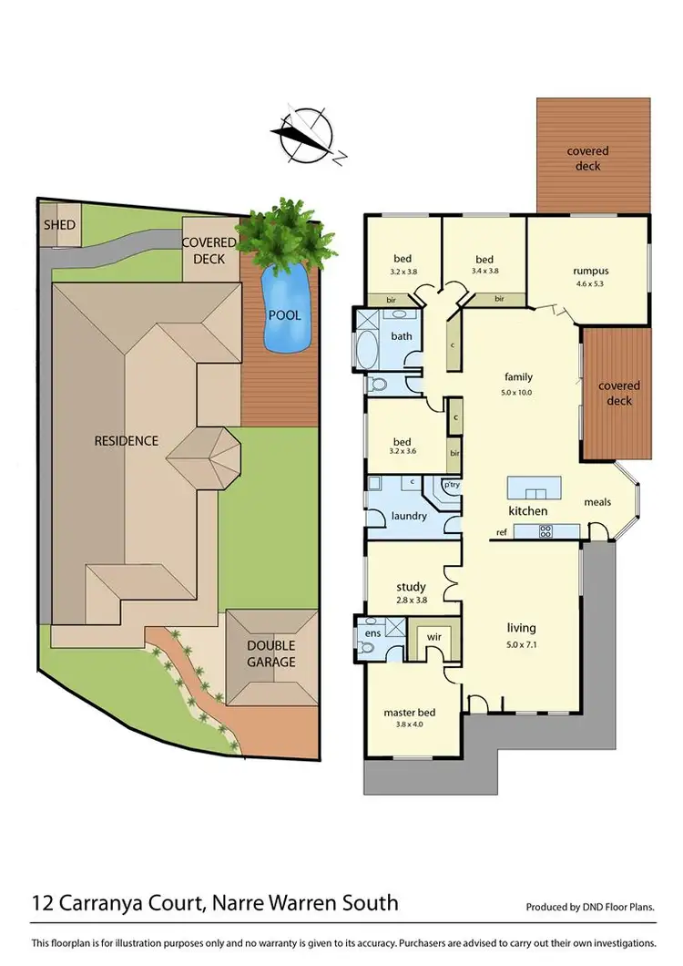 Floorplan of Homely house listing, 12 Carranya Court, Narre Warren South VIC 3805