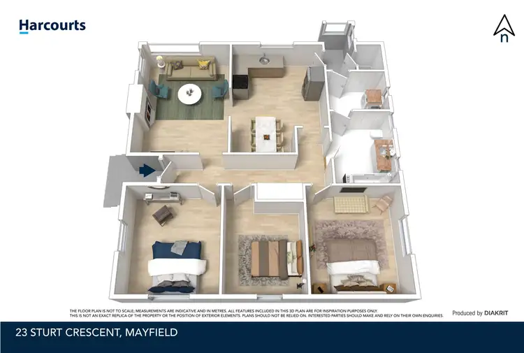 Floorplan of Homely house listing, 23 Sturt Crescent, Mayfield TAS 7248