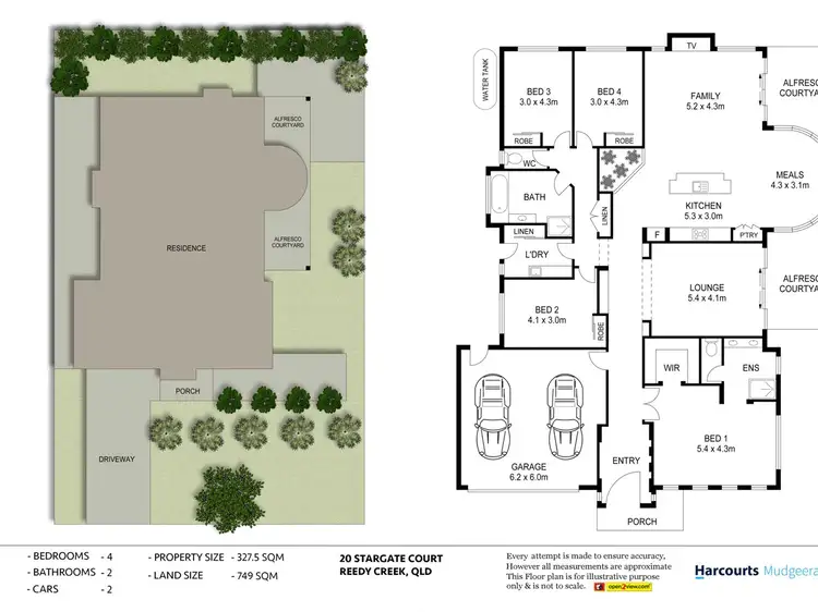 Floorplan of Homely house listing, 20 Stargate Court, Reedy Creek QLD 4227