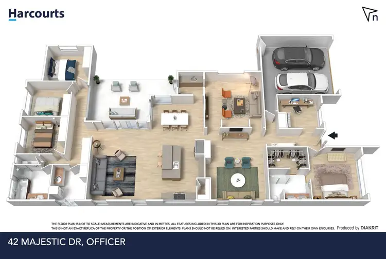 Floorplan of Homely house listing, 42 Majestic Drive, Officer VIC 3809