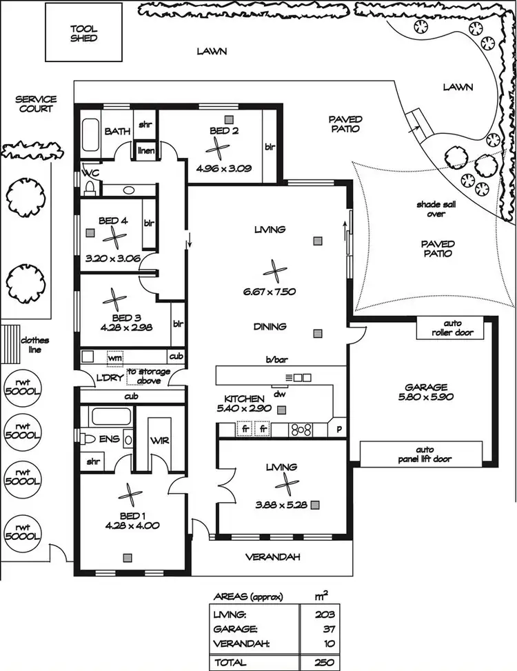 Floorplan of Homely house listing, 29A Arcoona Avenue, Rostrevor SA 5073
