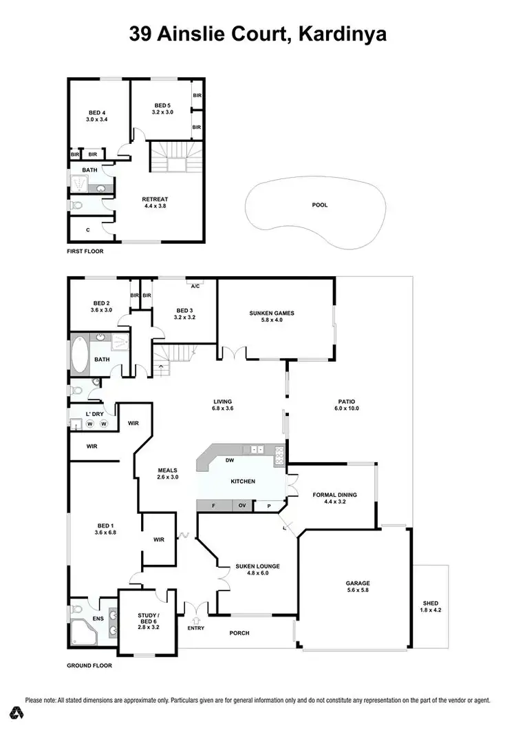 Floorplan of Homely house listing, 39 Ainslie Court, Kardinya WA 6163