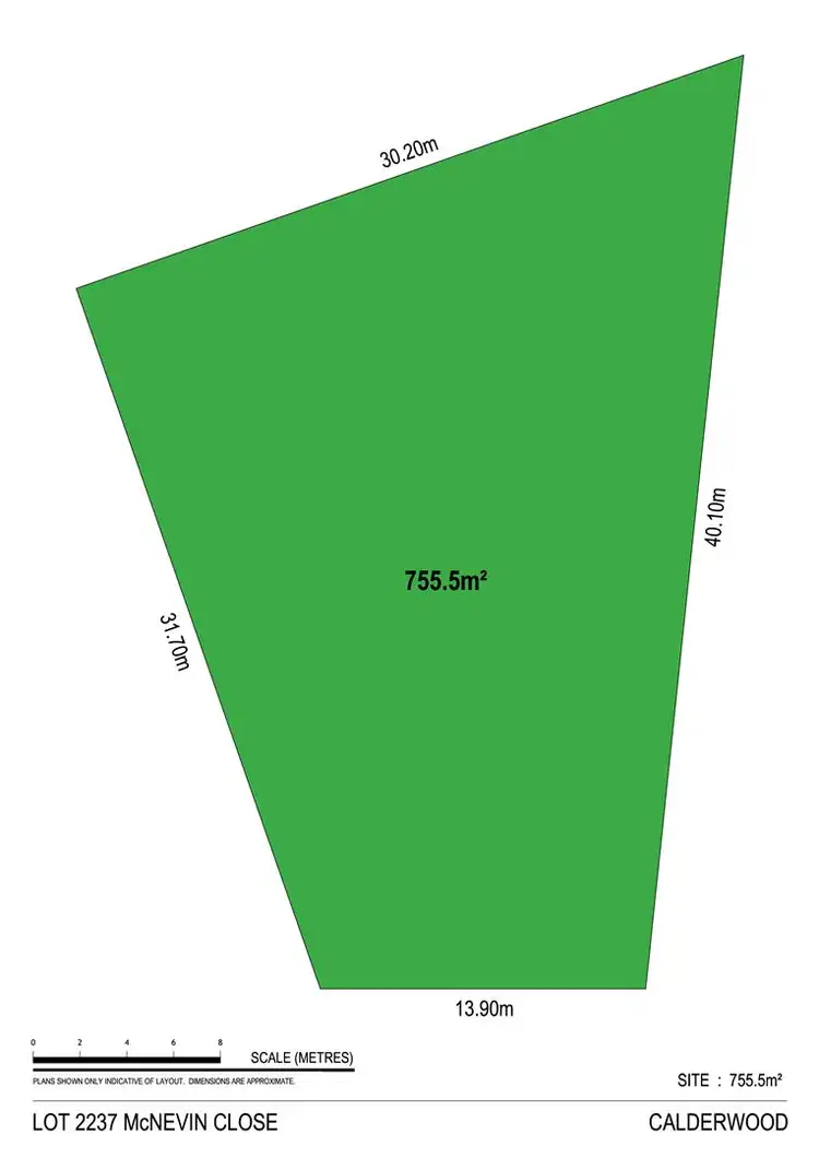 Floorplan of Homely land listing, 19 McNevin Close, Calderwood NSW 2527