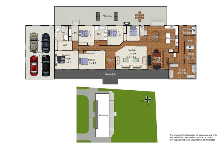 Floorplan of Homely house listing, 105 Crawley Rd, Narre Warren North VIC 3804