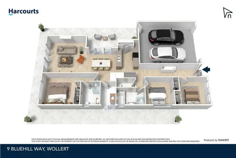 Floorplan of Homely house listing, 9 Blue Hill Way, Wollert VIC 3750