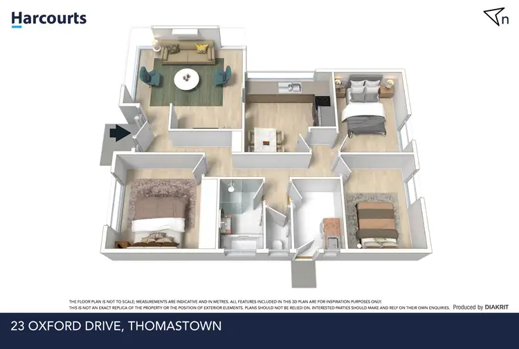 Floorplan of Homely house listing, 23 Oxford Drive, Thomastown VIC 3074