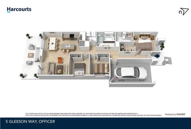 Floorplan of Homely house listing, 5 Gleeson Way, Officer VIC 3809