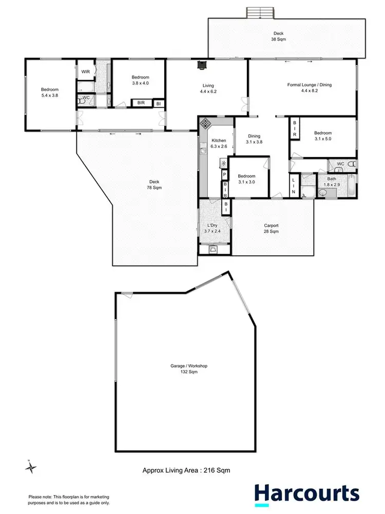 Floorplan of Homely house listing, 5 Gwynns Point Lane, Lewisham TAS 7173