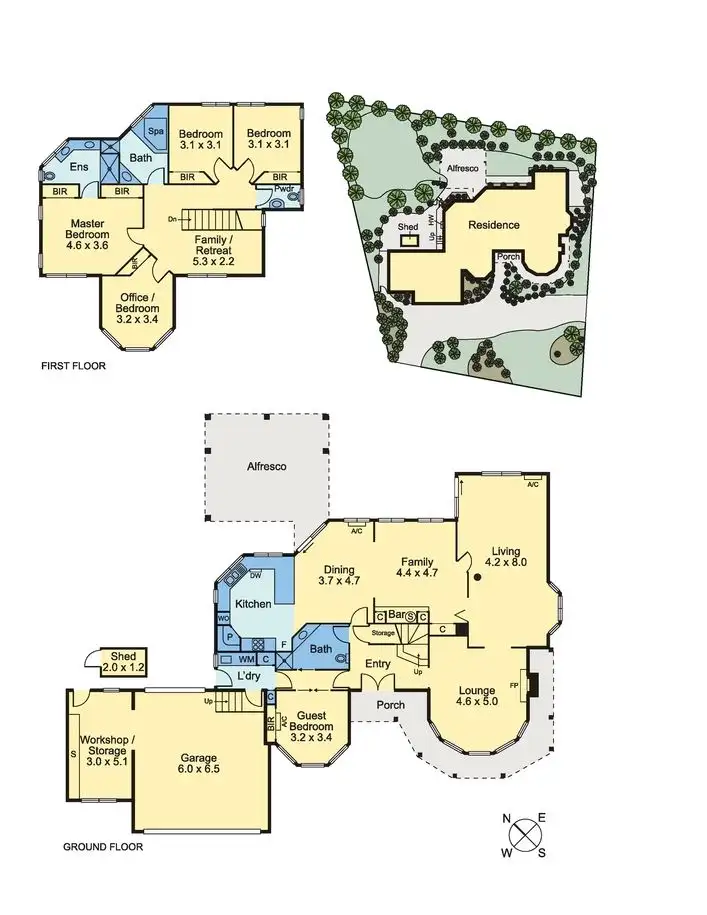 Floorplan of Homely house listing, 25-27 Yarraridge Drive, Chirnside Park VIC 3116