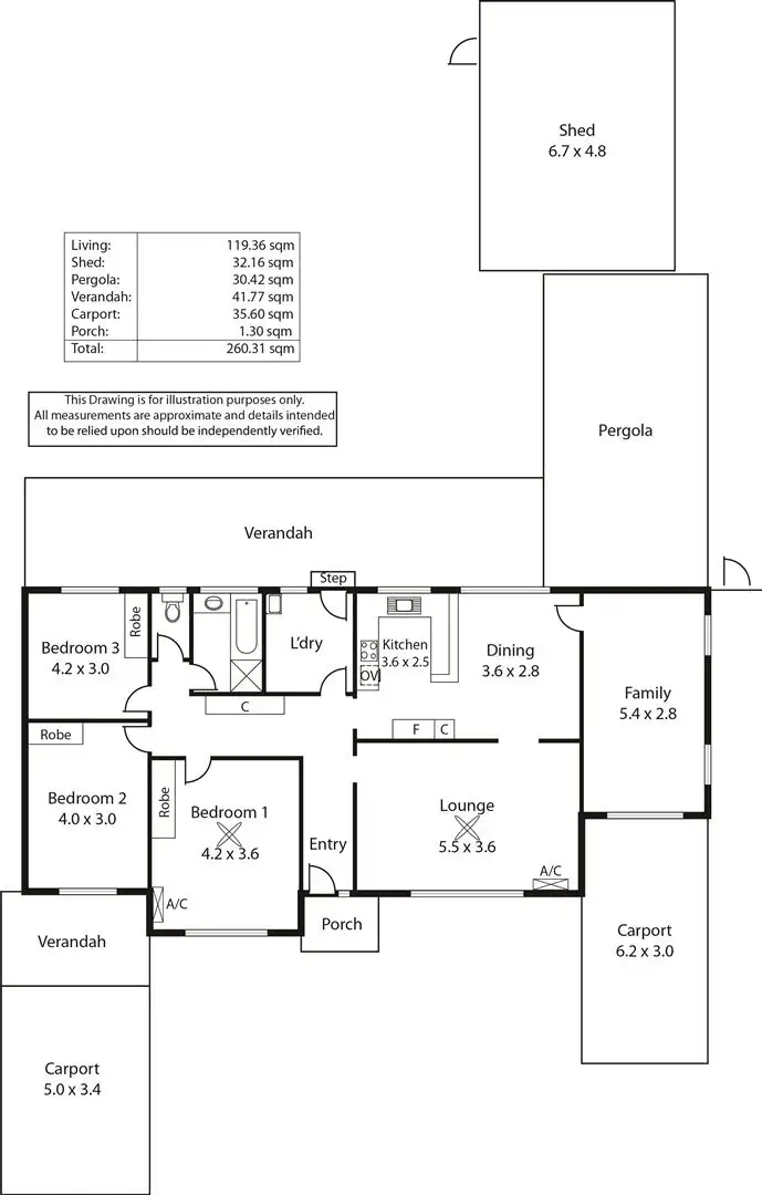Floorplan of Homely house listing, 12 Judith Avenue, Holden Hill SA 5088