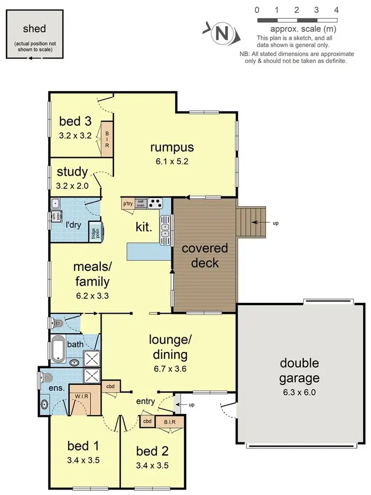 Floorplan of Homely house listing, 104 Langdale Drive, Croydon Hills VIC 3136