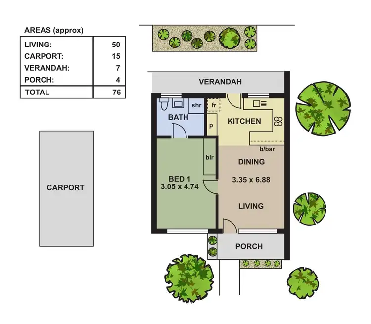 Floorplan of Homely apartment listing, 4/72 Duthy Street, Malvern SA 5061