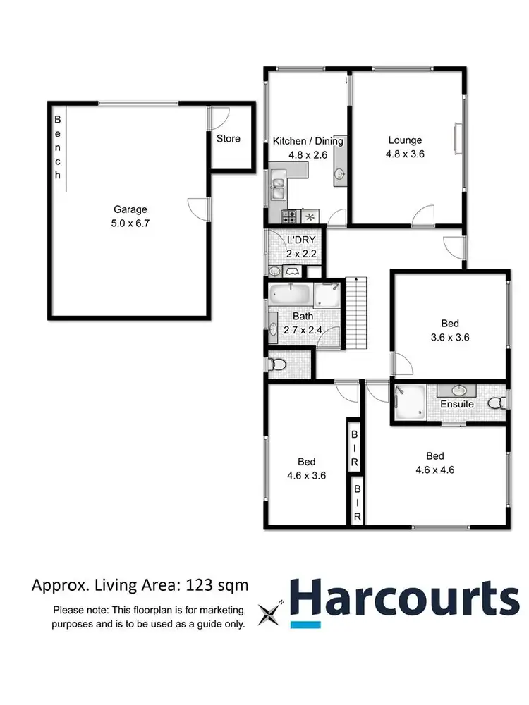 Floorplan of Homely house listing, 7 Lanena Street, Bellerive TAS 7018