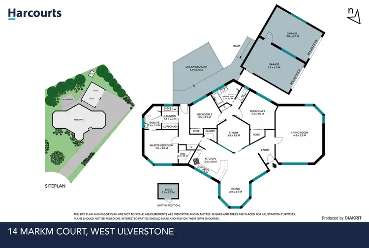 Floorplan of Homely house listing, 14 Markm Court, West Ulverstone TAS 7315