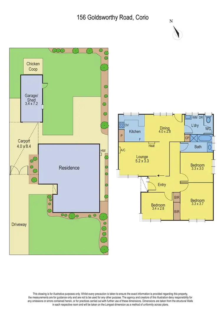 Floorplan of Homely house listing, 156 Goldsworthy Road, Corio VIC 3214