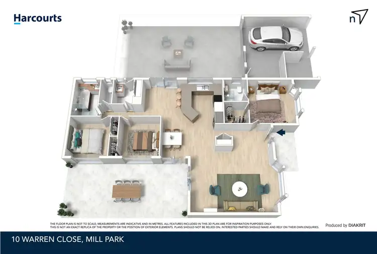 Floorplan of Homely house listing, 10 Warren Close, Mill Park VIC 3082