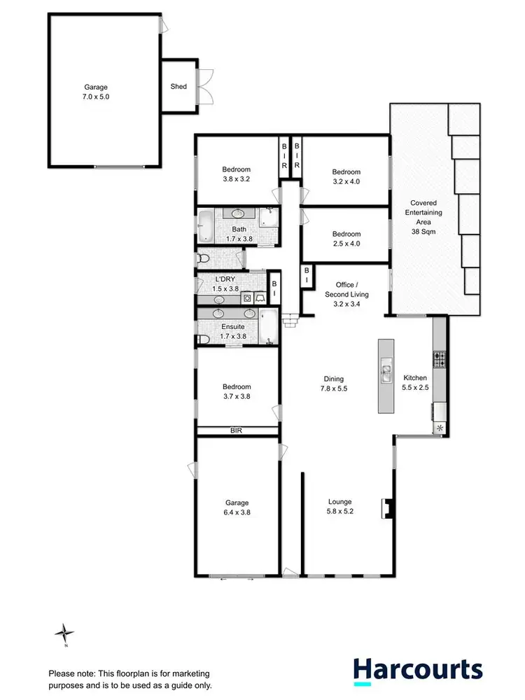 Floorplan of Homely house listing, 6 Blossom Crescent, Cambridge TAS 7170