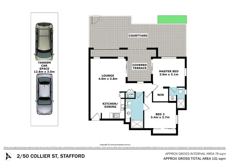 Floorplan of Homely unit listing, 2/50 Collier Street, Stafford QLD 4053