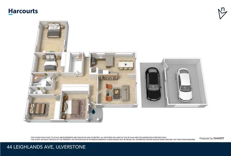 Floorplan of Homely house listing, 44 Leighlands Ave, Ulverstone TAS 7315