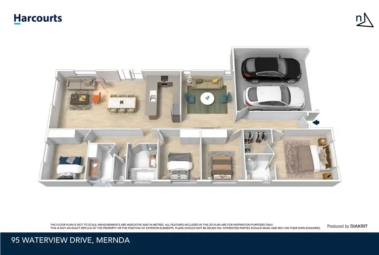 Floorplan of Homely house listing, 95 Waterview Drive, Mernda VIC 3754