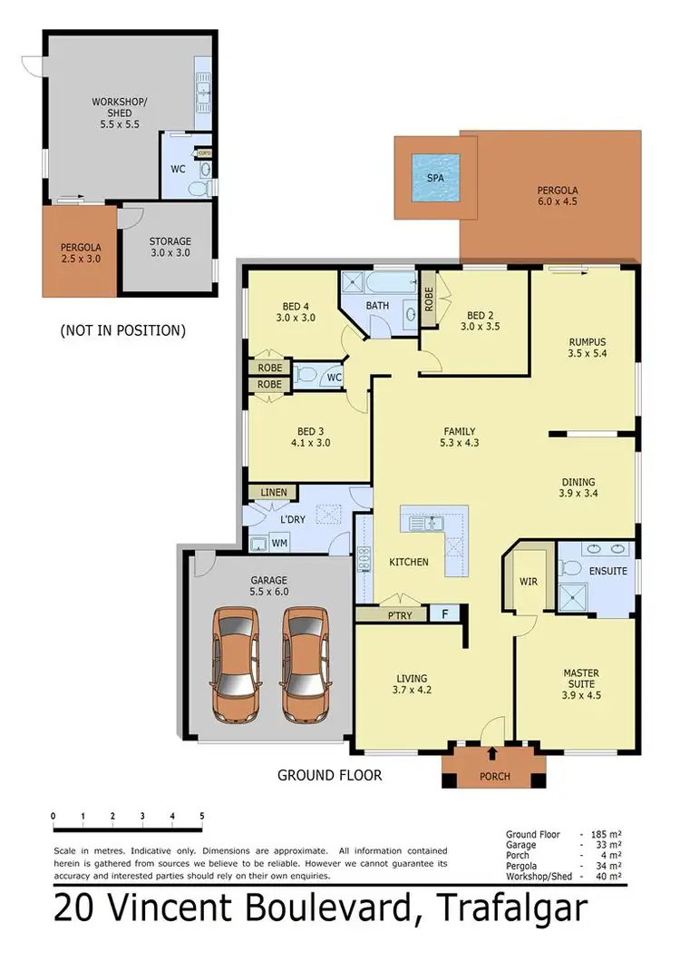 Floorplan of Homely house listing, 20 Vincent Boulevard, Trafalgar VIC 3824