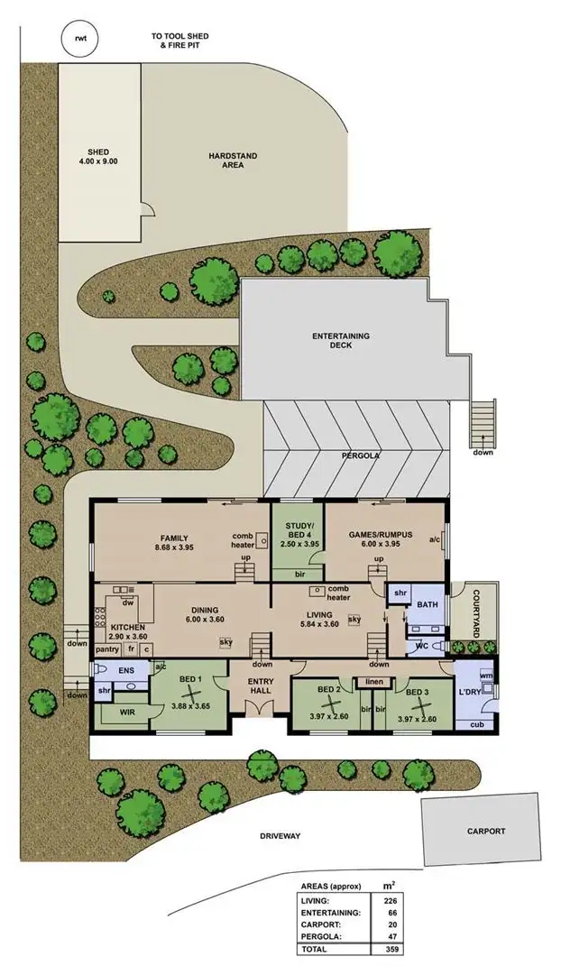 Floorplan of Homely house listing, 20 Nayook Grove, Happy Valley SA 5159