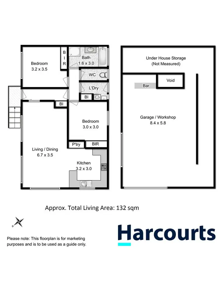Floorplan of Homely villa listing, 1/41 Merton Street, Glenorchy TAS 7010