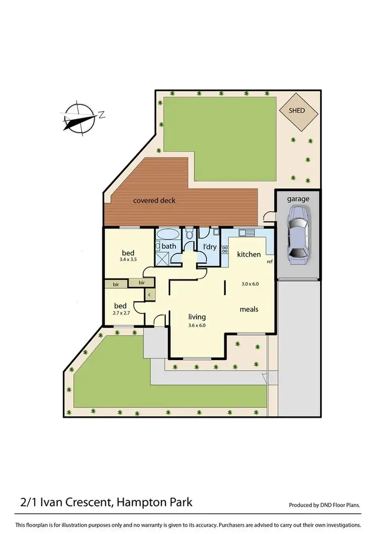 Floorplan of Homely unit listing, 2/1 Ivan Crescent, Hampton Park VIC 3976