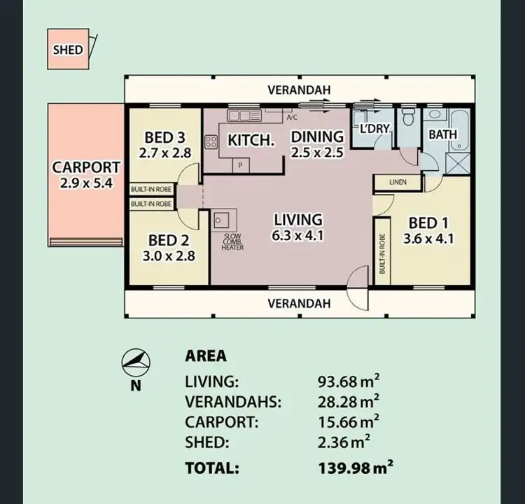 Floorplan of Homely house listing, 1/18 Fletcher Road, Mount Barker SA 5251