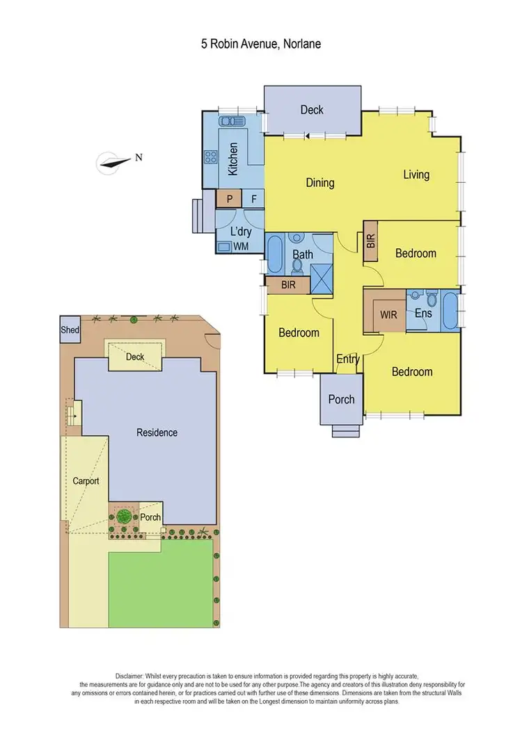 Floorplan of Homely unit listing, 5 A Robin Avenue, Norlane VIC 3214