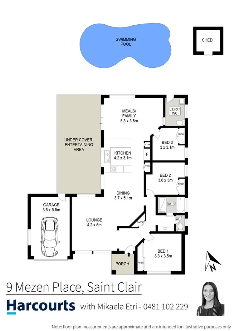 Floorplan of Homely house listing, 9 Mezen Place, St Clair NSW 2759