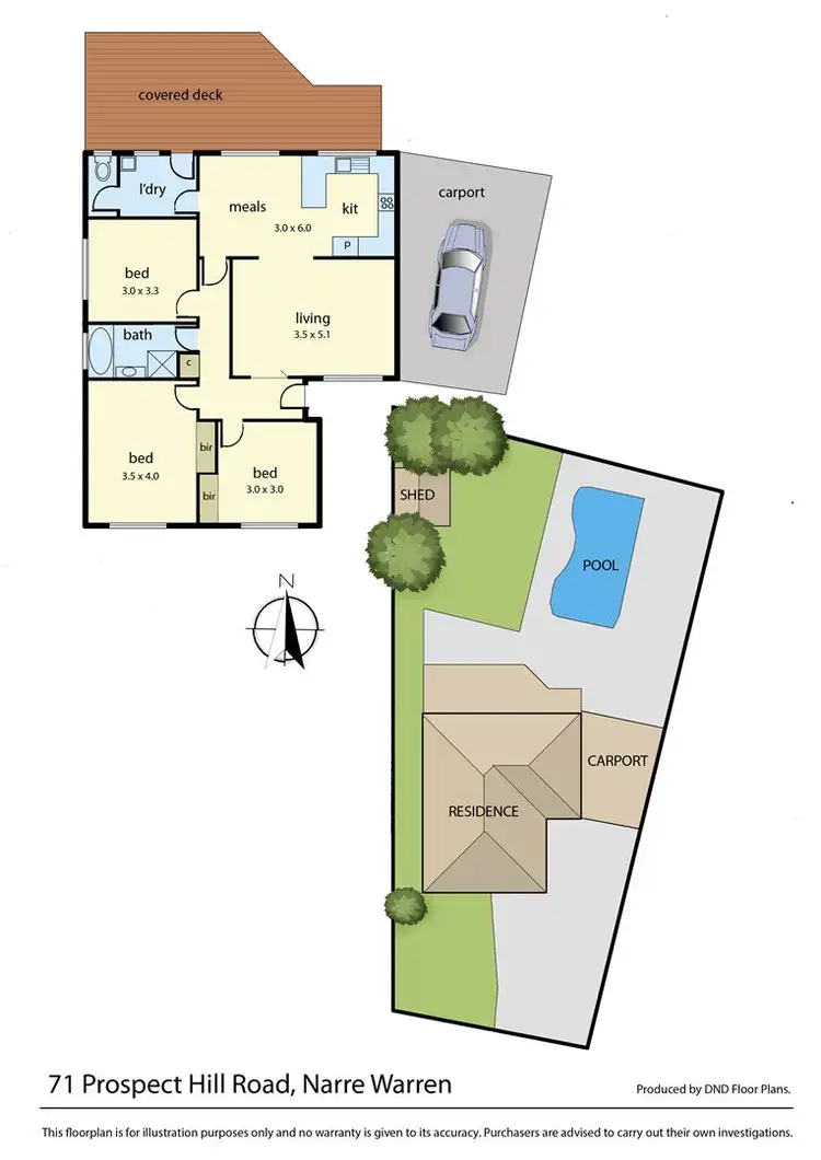 Floorplan of Homely house listing, 71 Prospect Hill Road, Narre Warren VIC 3805
