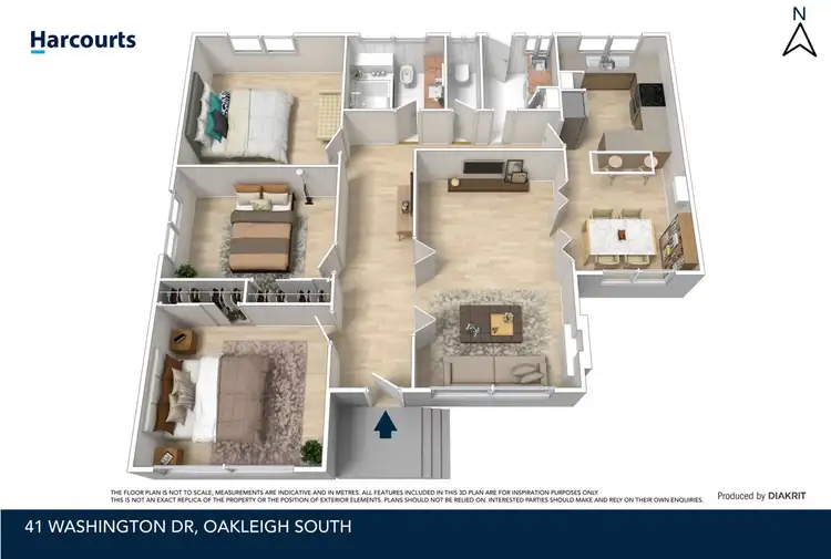 Floorplan of Homely house listing, 41 Washington Drive, Oakleigh South VIC 3167