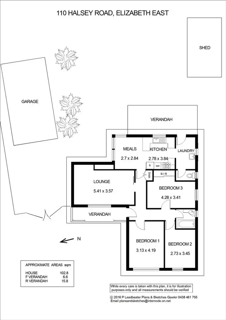 Floorplan of Homely house listing, 110 Halsey Road, Elizabeth East SA 5112