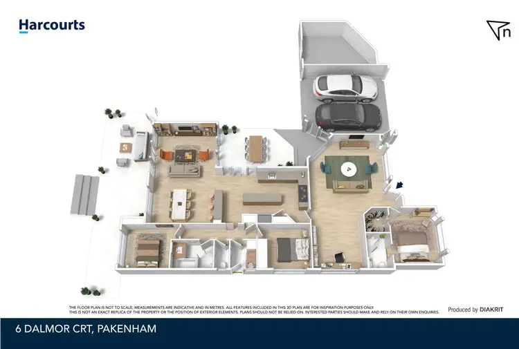 Floorplan of Homely house listing, 6 Dalmor Court, Pakenham VIC 3810