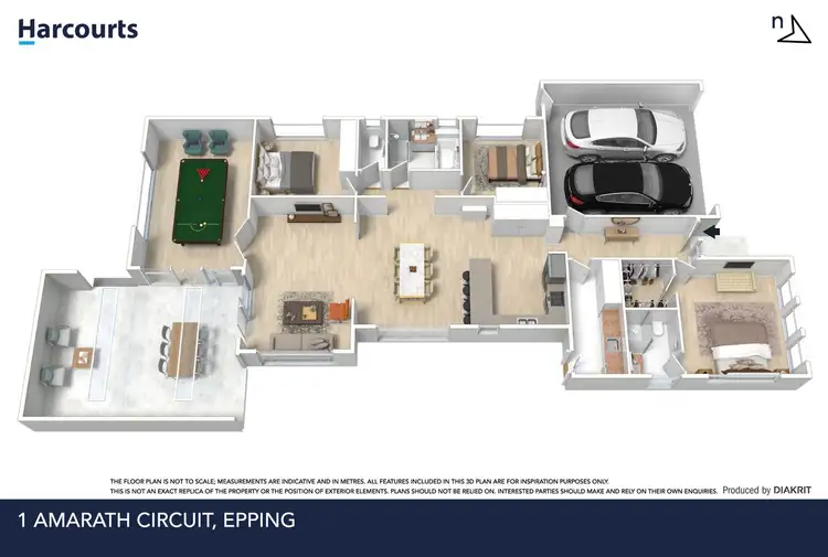 Floorplan of Homely house listing, 1 Amarath Circuit, Epping VIC 3076