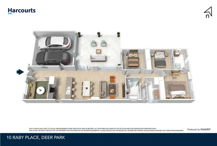 Floorplan of Homely house listing, 10 Raby Place, Deer Park VIC 3023