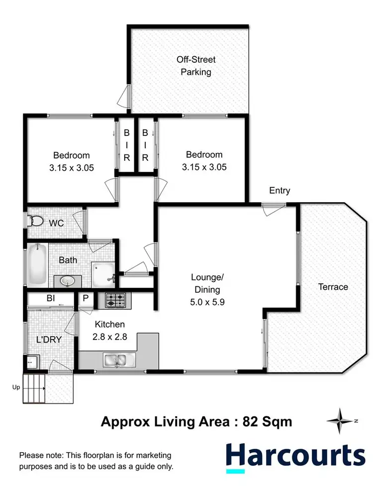 Floorplan of Homely unit listing, 2/201 Brighton Road, Brighton TAS 7030