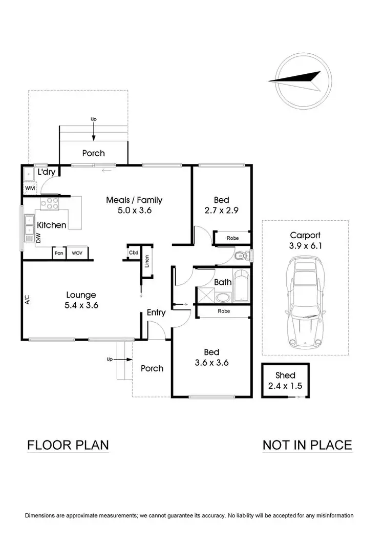 Floorplan of Homely unit listing, 1/4 Kelly Street, Bayswater VIC 3153