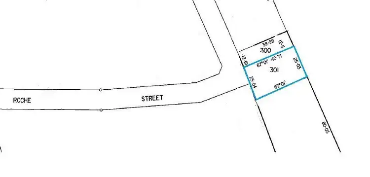 Floorplan of Homely land listing, Lot 301 Roche Street, Freeling SA 5372