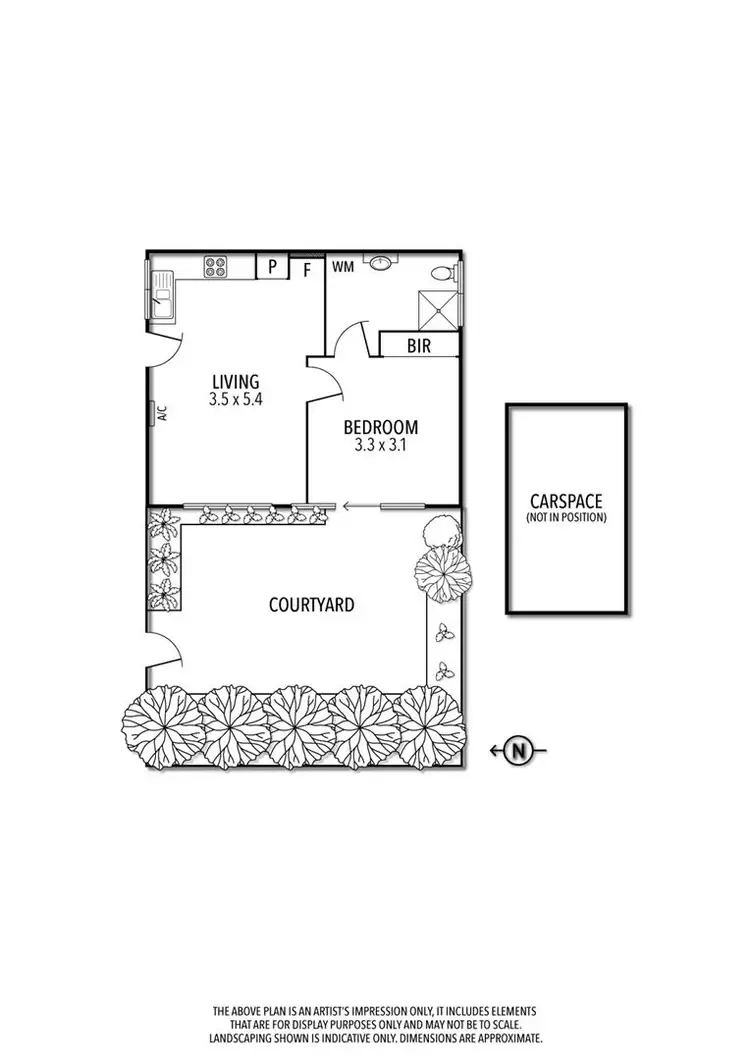 Floorplan of Homely apartment listing, 1/259 Gillies Street, Fairfield VIC 3078