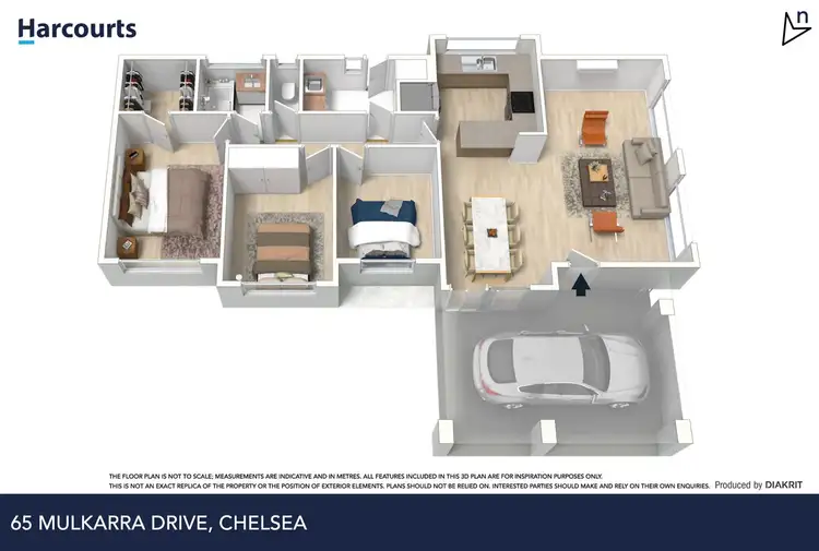 Floorplan of Homely house listing, 65 Mulkarra Drive, Chelsea VIC 3196