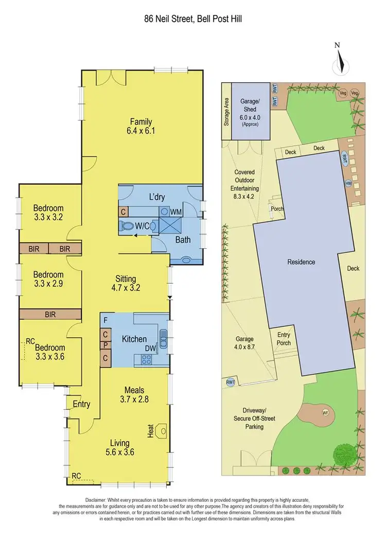 Floorplan of Homely house listing, 86 Neil Street, Bell Post Hill VIC 3215